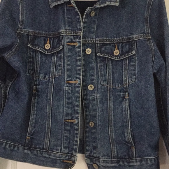 Eddie Bauer Denim Jean Jacket Pockets Small EC - Picture 2 of 8